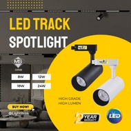 <SIRIM>LED TRACK LIGHT 8W/12W/18W/24W BLACK/WHITE COB LED TRACK SPOTLIGHT