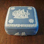 WEDGWOOD JASPER 英國名瓷 白玉浮雕 浮雕玉石 方型收納盒 珠寶盒