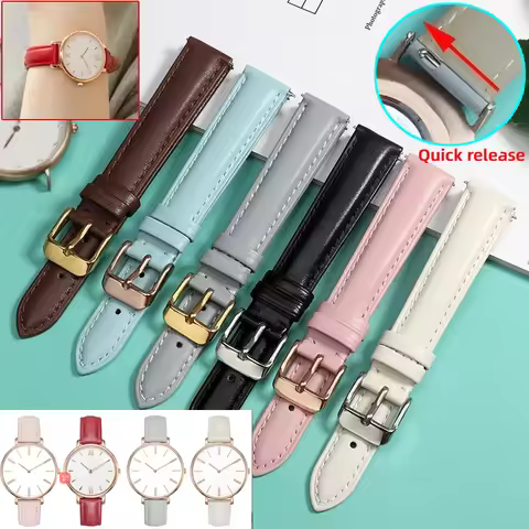 Quick release Fashion watch band For Casio Citizen Fossil DW Strap 12mm 14mm 16mm 18 Ladies Blue Pin
