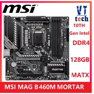 Used MSI MAG B460M MORTAR Motherboard LGA 1200 10th Generatio Core/Pentium/Celeron DDR4 128GB Deskto