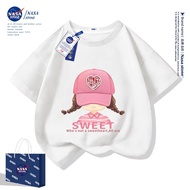 NASA Short Sleeve T-shirt para sa batang babae. Bagong modelo para sa taong 2025 na stylish. Para sa