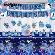 ONLYGOODS Kpop Demon Hunter Party Decoration, Banner Backdrop Flag Huntrix Kpop Party Cutlery Set,  