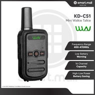 🆂🅼🅰🆁🆃🅼🅰🅻🅻 WLN KD-C51 Two Way Portable 16 Channel 400-470 MHz 5km Mini Walkie Talkie