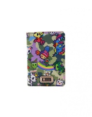 TOKIDOKI Camo Kawaii Passport Wallet