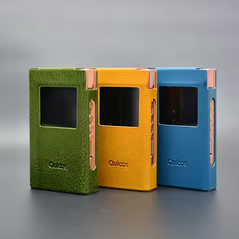 Quloos MUB5 Portable R2R Decoder Amp Original Cow Sheepskin Genuine Leather Handmade Leather Case Pr