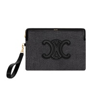 Celine 女士 牛仔布 CUIR TRIOMPHE 手拿包均碼碼25cm*1cm*17.5cm