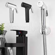 Bathroom Bidet Faucet - Pet Washer Shower Nozzle - Toilet Clean Sprayer - Wall Mounted - Self Cleaning - ABS Handheld Bidet Spray - Shower Hose Set - Pressurize Shower Head
