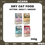 Acana Dry Cat food # New Formula  (First Feast /Indoor Entrée/Bountiful Catch / Homestead Harvest)  # 340G