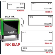 COP SELF-INK / COP SYARIKAT / COP COMPANY/RUBBER STAMP