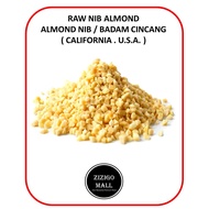 NIB ALMOND NIB BADAM CINCANG CALIFORNIA USA 250GM 500GM 1KG