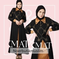 Hikmat Fashion A3833 Abaya Hikmat  Noerbutikmuslim Gamis Turki Gamis