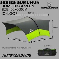 TENDA HOMECLIMBER Flysheet 4x6m dome bigscren canopy flysheet tent roof 400x600cm premium seamseal w
