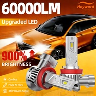 H7 LED H4   6500K  LED 12V  Mentol H7 LED H4 Lampu Hadapan Kereta Lampu Auto Kuasa Tinggi 6500K Mini