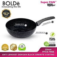 BOLDe Super Pan Black 24cm Beige 24cm Non-Stick Frying Pan