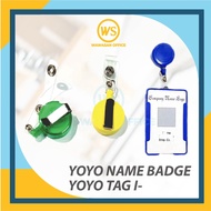 Yoyo Name badge / Yoyo Tag / Retractable Badge / Round Shape ID Card Pulley / Yoyo Pulley / Yoyo Cli