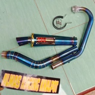 KNALPOT kou jrm bluemoon satria fu vixion sonic mx king new cbr150r tiger gl mp jupiter mx supra gtr