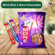 [CM] Win Win Mini 1 More Chocolate Wafer Bergulung Disaluti Coklat Kompaun  ( 60pcs ) Halal