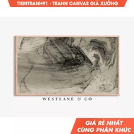 Wall painting, Frame TV Vintage Neutral Abstract Industrial Farmhouse TV Art, comes with hanging nai