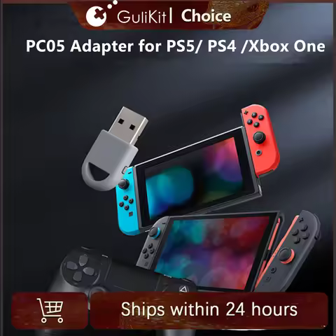 GuliKit Adapter Compatible PS5 PS4 Controller,Xbox One Hyperlink 2 Dongle Gulikit Gamepad for Window