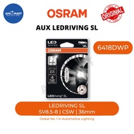 Genuine Osram AUX LEDriving SL Cool White LED 6000K SV8.5-8 C5W 36mm 6418DWP 1 pcs