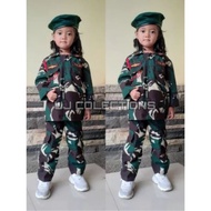 Children's army Uniform Complete With Striped Stripes, tni kids army Uniform, One set