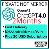 PRIVATE NOT MIRROR NO SHARE [ChatGPT] GPT4 & GPT4o I GPT Plus Plan I Plus Plan Auto Renewal  Unlock 