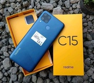 Handphone Realme c15 Ram 4/64gb second masih mulus gransi resmi indonesia