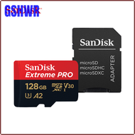 GSHWR SanDisk Extreme PRO 128GB Micro SD 256GB การ์ดความจำ400GB U3ไมโครการ์ด SD 64GB V30 A2 4K บัตร TF 32GB 170เมตร/วินาที Microsd DHC /Sdxc OYKGF