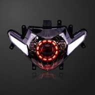 【CC優選】KTOVOL必鷹GSX250R摩托車前大燈天使眼改裝升級LED透鏡大燈總成