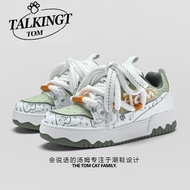 Talking Tom Cat Shoes Men Lightweight Breathable Sneakers Korean Casual Shoes