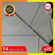 Bot Cardboard - Thick Grey Cardboard - Hard Board Grey No.20 -uk21.5x33cm -F4 - (12lb)
