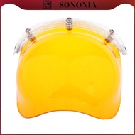 SONONIA 3-Snap Bubble Wind Shield Visor for Bonanza Biltwell Motorcycle Helmets
