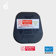 Anden UK 3-Pin Plug [ 13A Fuse Main Plug Singapore Safety Mark Power Socket Household Home Appliances Replacement Parts Accessory ]
