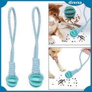 [Direrxa] Rope and Toy Dog Toy Dog Tough Rope Toy Indoor Outdoor Tug of War Toy Rubber Ball for Small Medium Dog Training