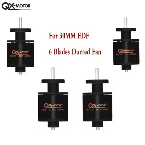 QX-MOTOR 30mm 3S-4S brushless Motor QF1611 4000KV 5000KV 6000KV 7000KV 14000KV Suitable for 30mm EDF