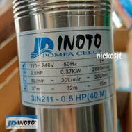 Pompa Submersible Inoto 3in 3" Pompa Celup  satelit + CONTROL BOX + KABEL Pompa 0.25hp 0.33hp 0.5hp 