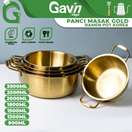 Korean Noodle Ramyun Cooking Pot - Korean Pot - Gold Hot Pot