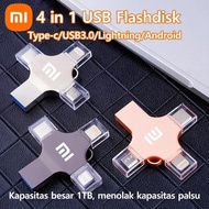 XM U401 4-in-1 1TB USB 3.0 OTG Flashdisk Support iphone 6-15 Type-C Lightning Micro USB Data Transfe