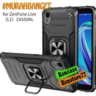 HARDCASE ZENFONE MAX LIVE L1 ZB550KL HARD CASE ZENFONE LIVE L2 RING MAGNET THUNDER IRON ARMOR