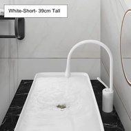 Tall Bathroom Faucet Hot Cold Water Basin Mixer Tap Black Kitchen Sink Faucets Washbasin White Sink 
