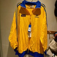 Adidas adicolor 黃藍 ‘70s 復古風oversized外套