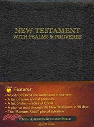 God's Precious Promises New Testament With Psalms &amp; Proverbs—New American Standard Bible, Black, Bonded Leather