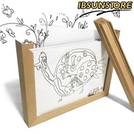 IBSUNSTORE Photo Frame, Changeable Wall Decoration Wooden Kids Art Frame, Creative Rotatable Family 