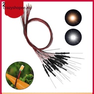 [CRAZYSPE]20pcs Prewired SMD LED 0603 Warm White Light Emitting Diode 12V DIY Model