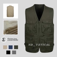 PROMO_ Rompi Pria Wanita Bahan Baby Canvas / Bisa Costum Bordir Cardinal Casual n Style Keren Tactic