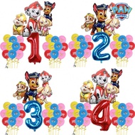 Paw Patrol 1-9 Number Set, Cute Cartoon Paw Patrol Puppy Ryder, Rubble, Chase Suitable For Birthday,