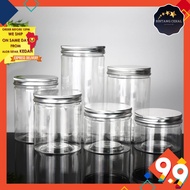 BC - Balang Kuih Raya Plastik Bekas Kedap Udara / Choco Jar / Bulat / Bekas Biskut - Cookies Plastic