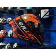 Gille Helmet Rapid Black/Orange Free Lens Iridium And Spoiler