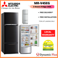 [BULKY] Mitsubishi MR-V45EG 3 Doors Top Freezer Fridge 343L