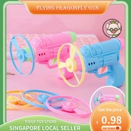🎠SG Stock🎠Flying dragonfly Toy Guns Frisbee Rotating Gyro Pstol Set Launch flying Outdoor Children's toys